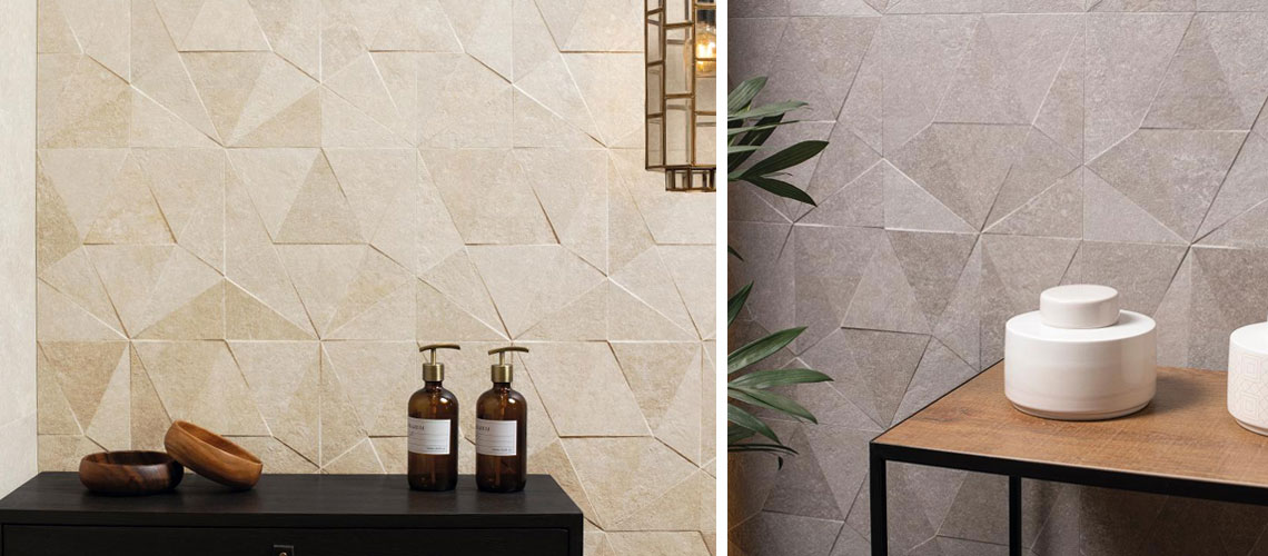 Porcelanosa Thao Verbier Sand & Silver tiles